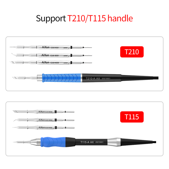 Aixun T3B İstasyonlu Havya (T115 El Tutamağı ve Aixun C115 Serisi Uç Birlikte Gönderilir.)