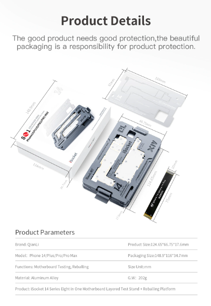 Qianli iSocket 4in1 14 - 14Plus - 14Pro - 14Promax