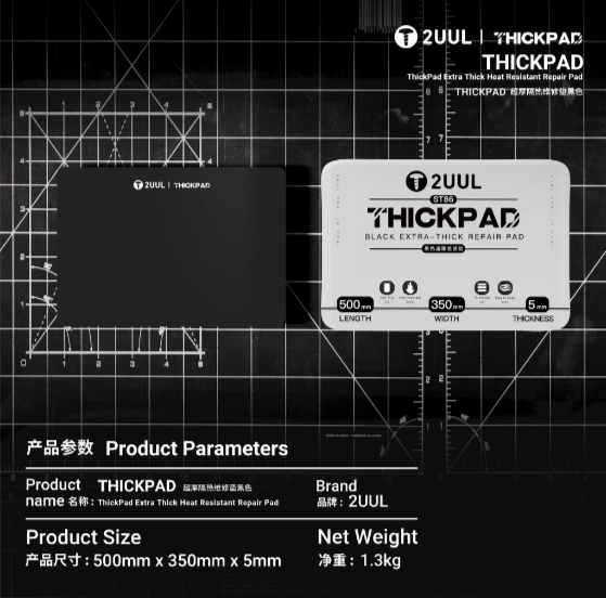 2UUL ST86 ThickPad Yanmaz Çalışma Pedi