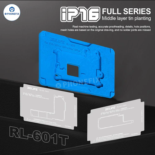 Relife RL-601T 25in1 Birleştirme Kalıp Seti (iPhone X-16PM arası modelleri destekler.)