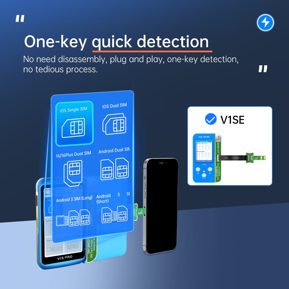 JC SIM Card Holder Testing Set (iPhone 5 - 16PM arası modelleri destekler.)