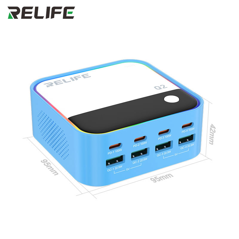 Relife Q2 8 Port USB Fast Charger (120W )