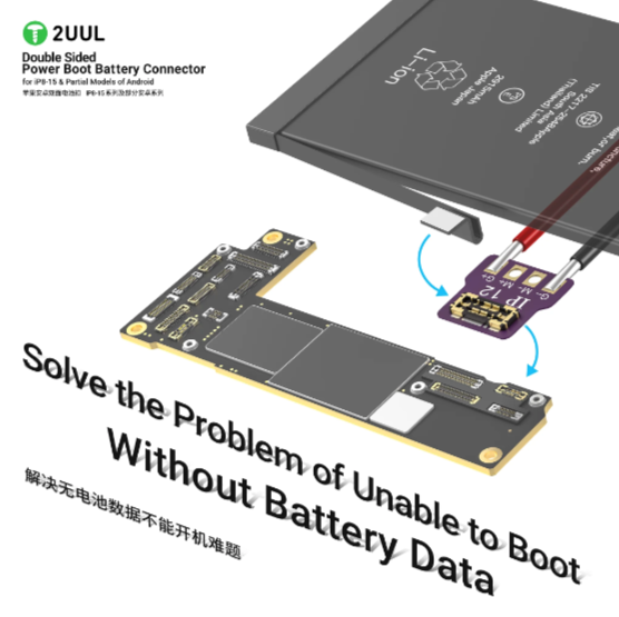 2UUL BT02 Power Kablo Konnektör (iPhone 8-15PM ve Android modelleri destekler)