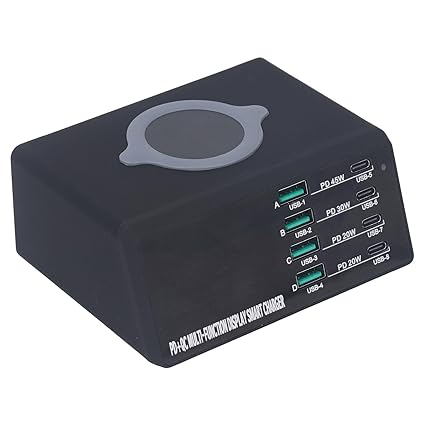 WLX X9D 8 Portlu USB Charger (Type-c Port) (115W)