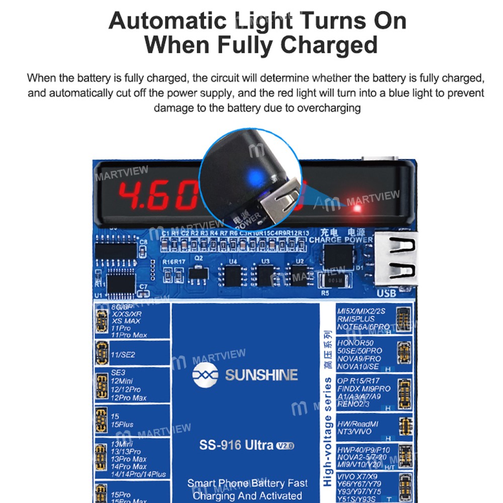 Sunshine SS-916 Ultra V2.0 Batarya Şoklama