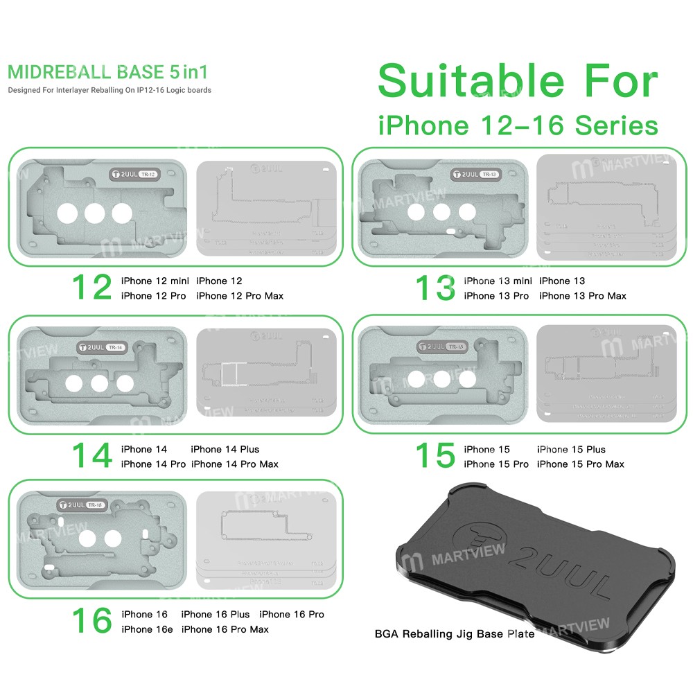 2UUL BH13 Birleştirme Kalıbı (iPhone 12-16PM Arası modelleri destekler.)