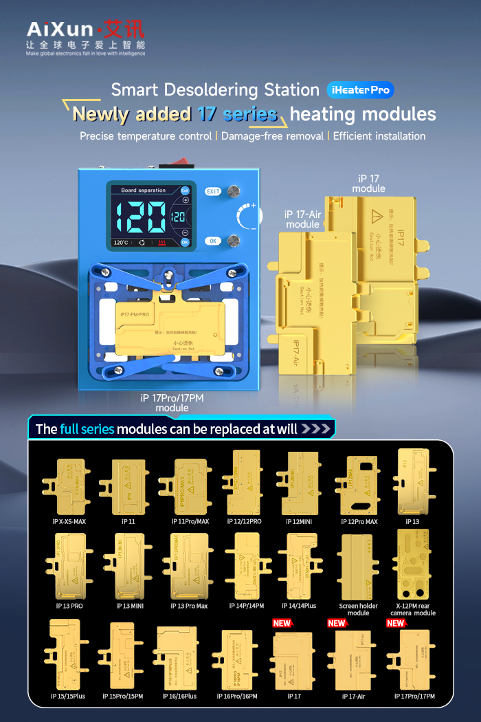 Aixun iHeater Pro Bord Isıtıcı (iPhone X-17PM)(17 serisi için Air modeli dahildir.)
