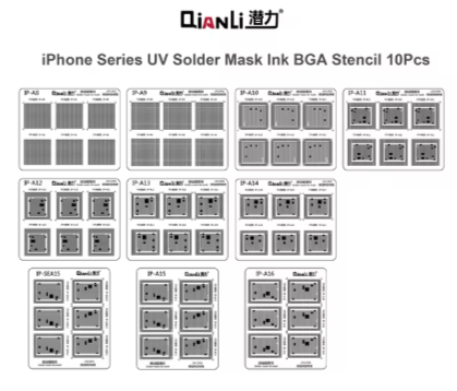 Qianli Solder Mask Pad Lehim Şablonu (iPhone)