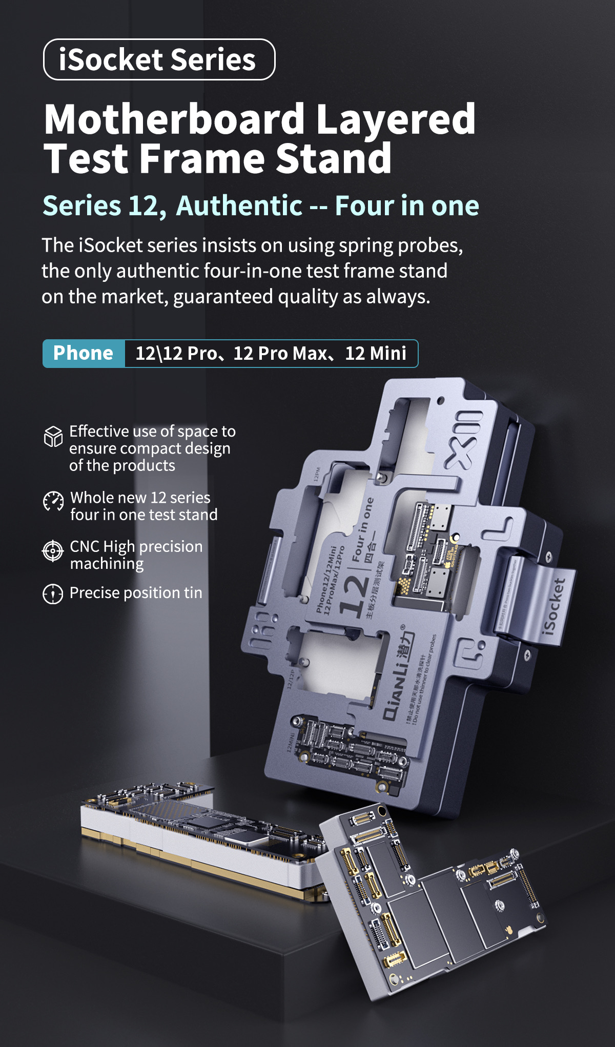 Qianli iSocket  4in1   12 - 12mini - 12pro - 12promax Tester