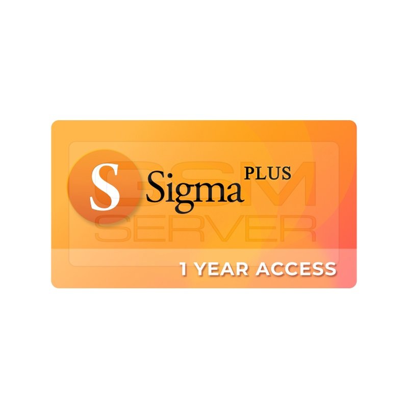 Sigma Plus 1 Year Access Activation