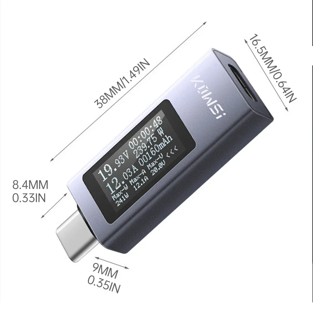 KWS-2301C çok fonksiyonlu dijital ekran type-c test cihazı