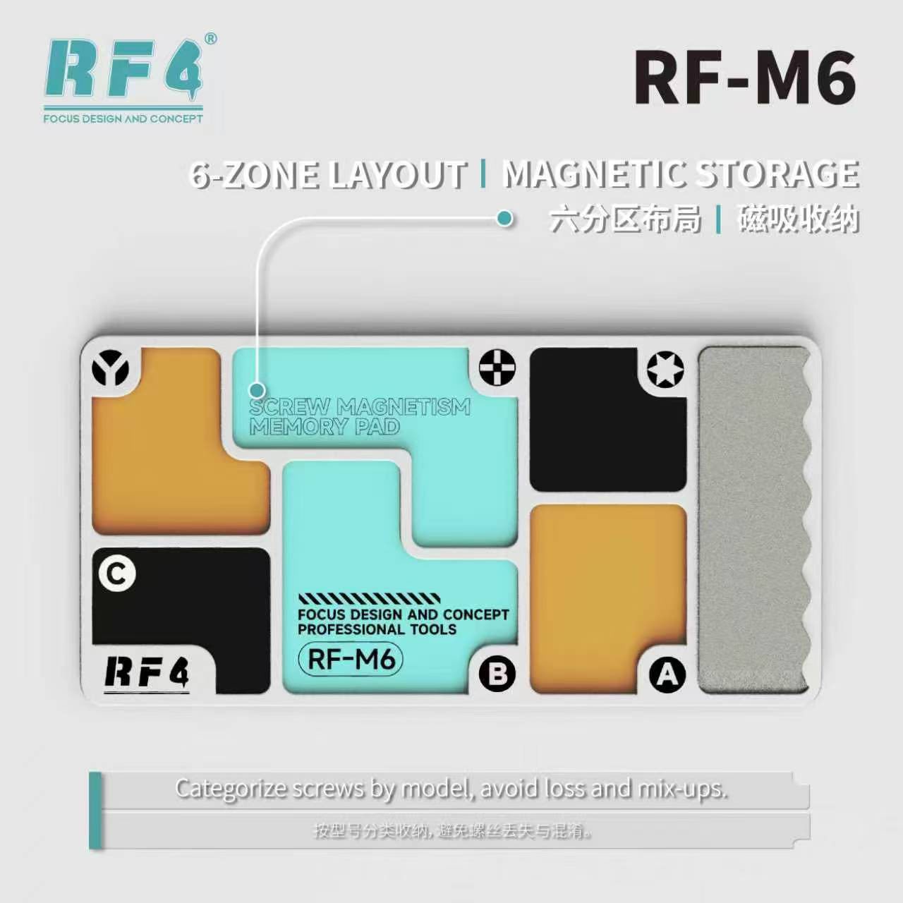 RF4 RF-M6 Manyetik Vida Tutucu