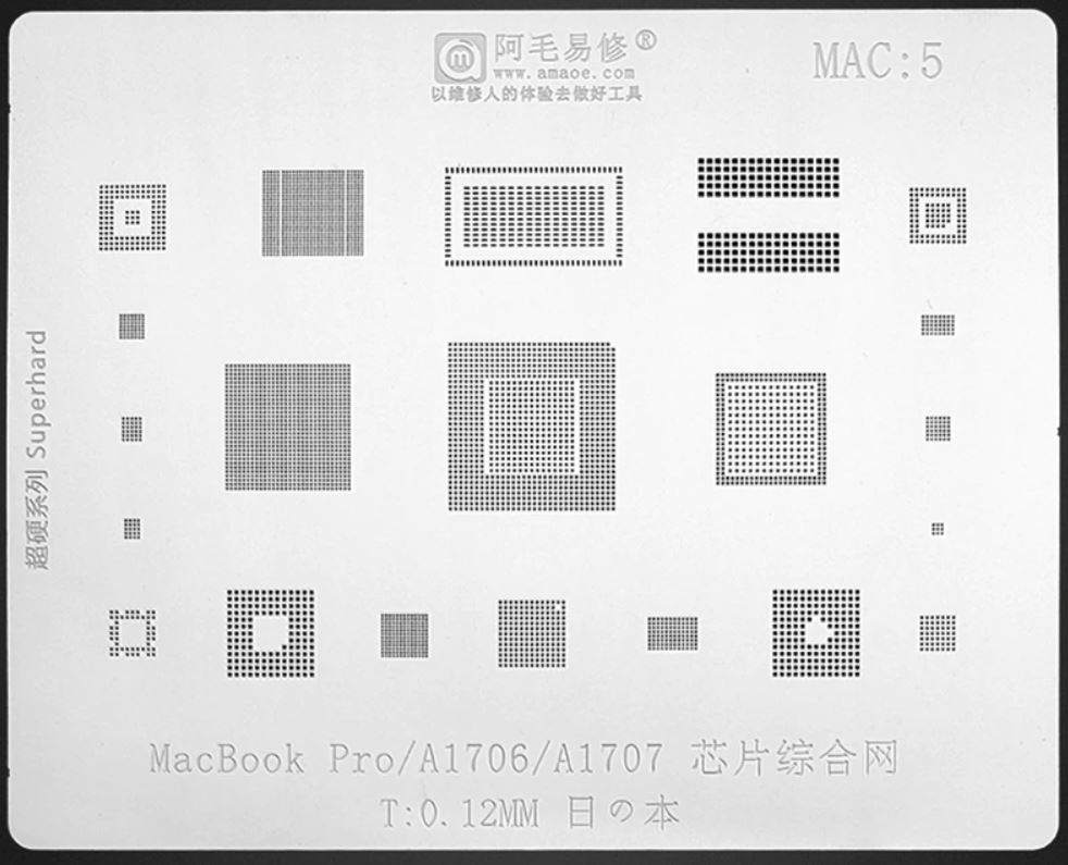 AMAOE MAC:5 MacBook Pro A1706 / A1707 Entegre Kalıbı