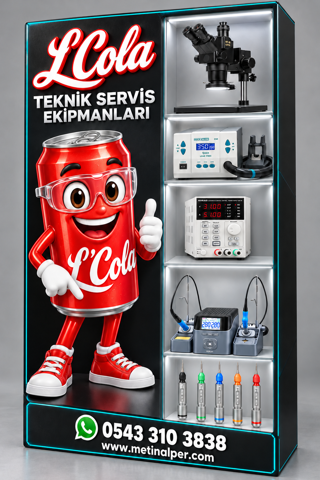 Tamir Ekipmanları Seti Kod 3834 (YCS Mr.Yang 85 Ultra 6.3X–68X Trinoküler Stereo MikroskopQuick 861DW Sıcak Hava İstasyonu 1000W ,KORAD KA3005D Ayarlanabilir Dijital Güç Kaynağı (30V 5A),Aixun T420D İstasyonlu Havya 3 Tutamak 9 Uç Cep Telefonu Anakart Tamiri,Relife RL-724A Profesyonel Tornavida Seti )