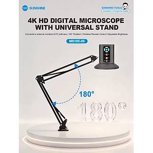 Sunshine MS10E-05 Akrobat Standlı Dijital Mikroskop 4K